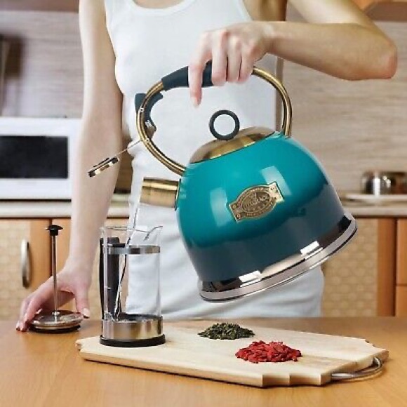 Tea Kettle -3.0 Quart Tea Kettles Stovetop Whistling Teapot Stainless Steel Tea - Picture 5 of 6
